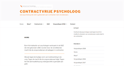 Desktop Screenshot of contractvrijepsycholoog.nl