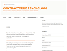 Tablet Screenshot of contractvrijepsycholoog.nl